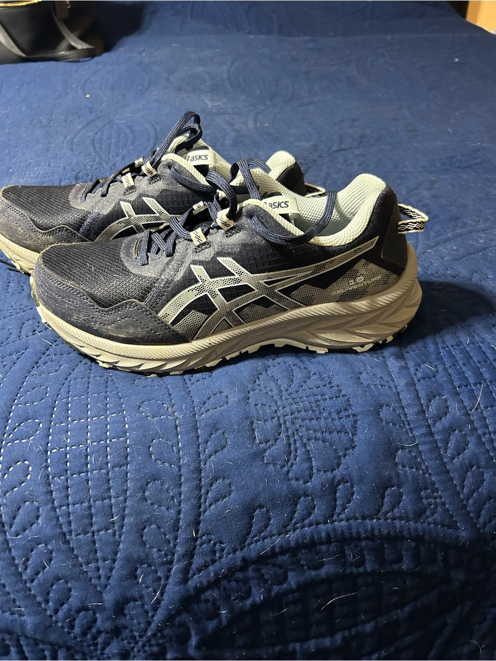 New Balance Navy and Light Gray Women's Running Shoes